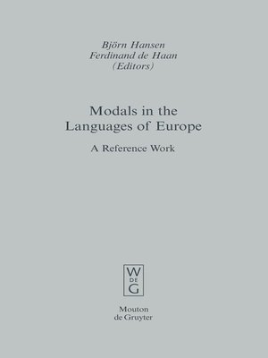 cover image of Modals in the Languages of Europe